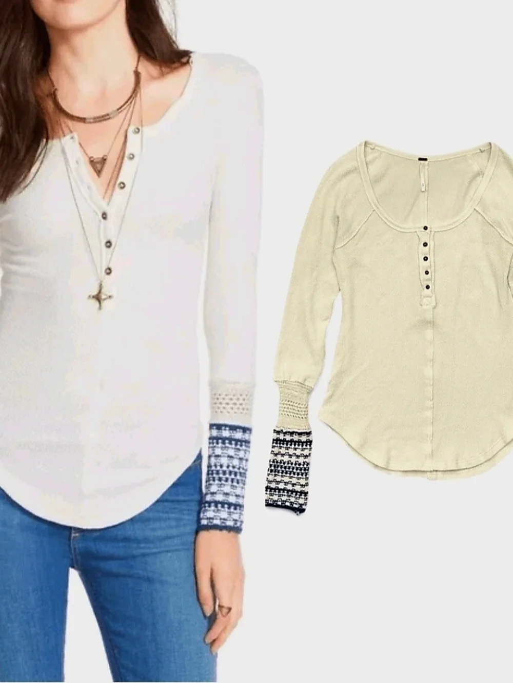 Free People Ski Lodge Thermal Henley
